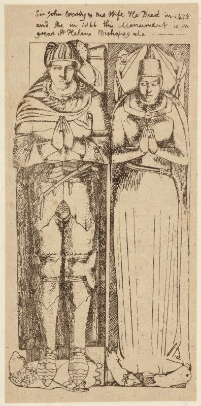 Sir john crosby; agnes crosby npg d34400