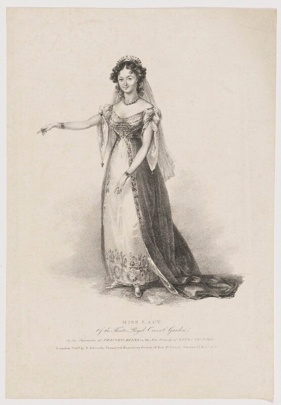 Maria ann lovell (née lacy) as princess diana in 'love's victory' npg d37128