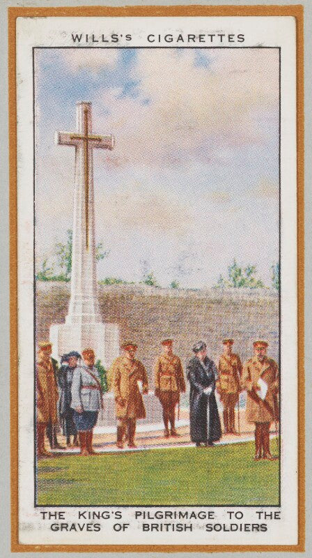 'the king's pilgrimage to the graves of british soldiers' (king george vi, queen mary and others) npg d47230