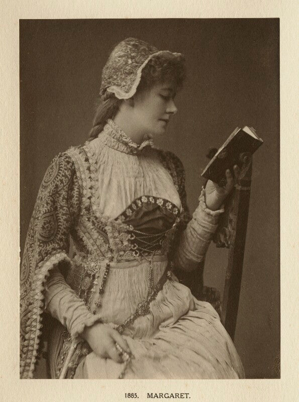 Ellen terry as margaret in 'faust' npg ax131309