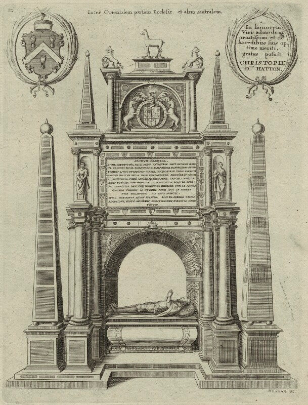 Monument to sir christopher hatton npg d25373