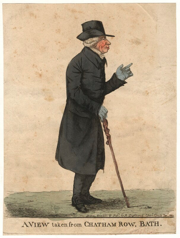John shepherd ('a view taken from chatham row, bath') npg d13461