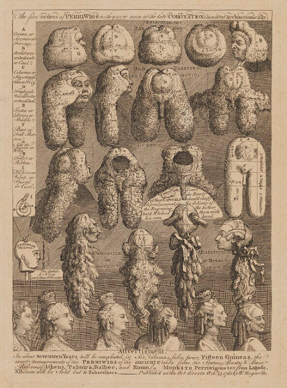 'the five orders of perriwigs' npg d33303