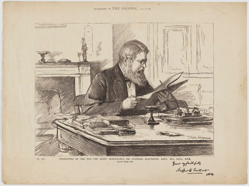 Sir stafford henry northcote, 1st earl of iddesleigh npg d36434