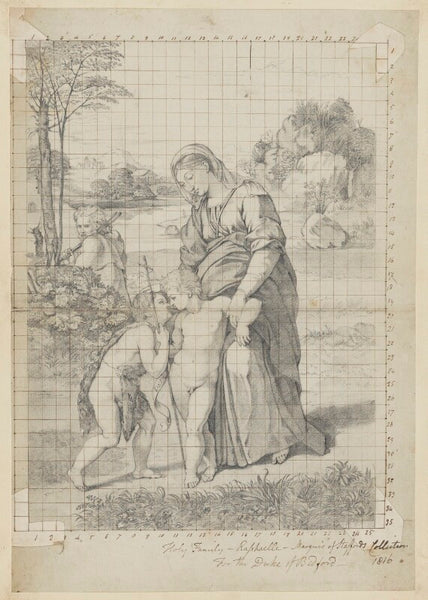 Holy Family (Madonna del Passeggio) Greetings Card National Portrait