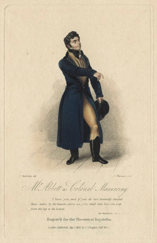 William abbot as colonel mannering npg d21125
