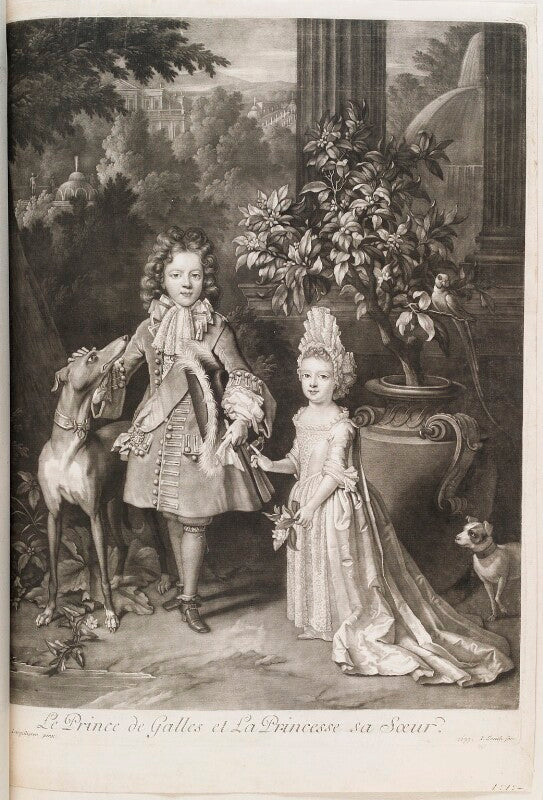 Prince james francis edward stuart; princess louisa maria theresa stuart npg d11539