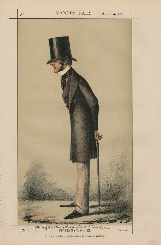 Chichester samuel parkinson fortescue, baron carlingford and 2nd baron clermont ('statesmen, no. 28.') npg d43392