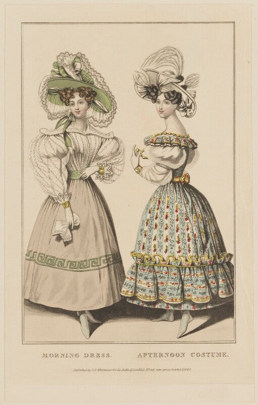 'morning dress. afternoon costume', october 1828 npg d47622