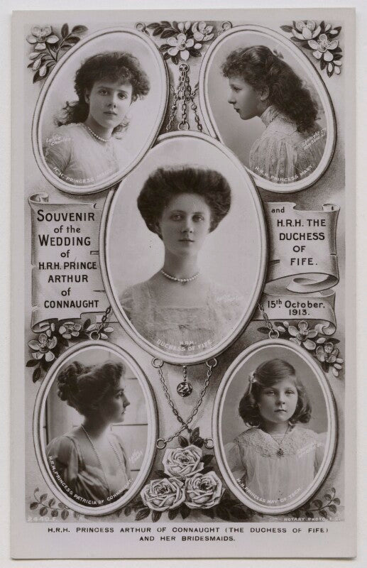 'h.r.h. princess arthur of connaught (the duchess of fife) and her bridesmaids' npg x45767