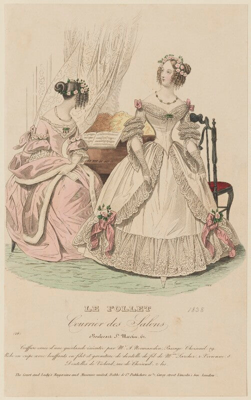 Ball dresses, january 1838 npg d47738