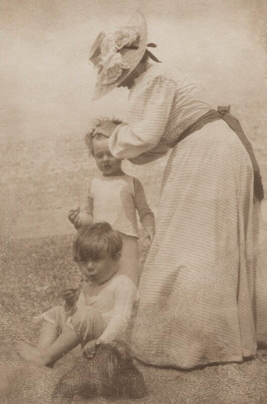 Sylvia jocelyn llewelyn davies (née du maurier); jack llewelyn davies; peter llewelyn davies npg ax45609