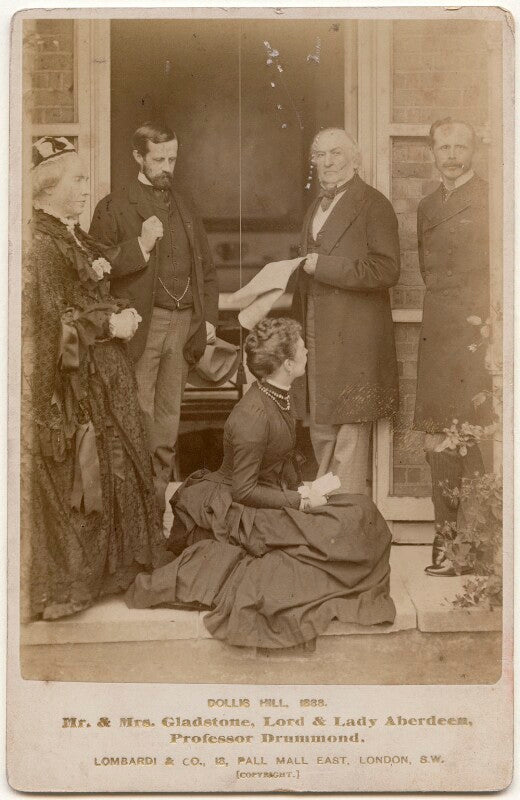 'mr. & mrs. gladstone, lord & lady aberdeen, professor drummond.' npg x197311