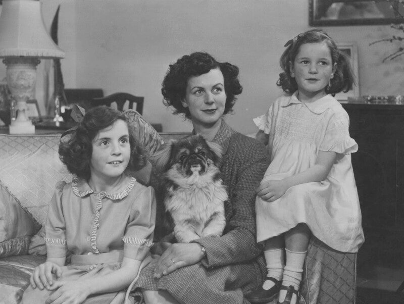 Lady alma jolly (née le poer trench), with her daughters maureen smith (née jolly) and venetia champniss (née jolly) npg x78292