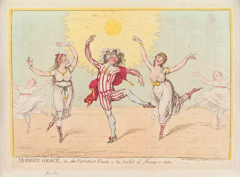 'modern grace, or the operatical finale to the ballet of alonzo e caro' npg d12571