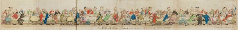 'the installation supper, as given at the pantheon, by the knights of the bath on the 26th of may, 1788 npg d13065