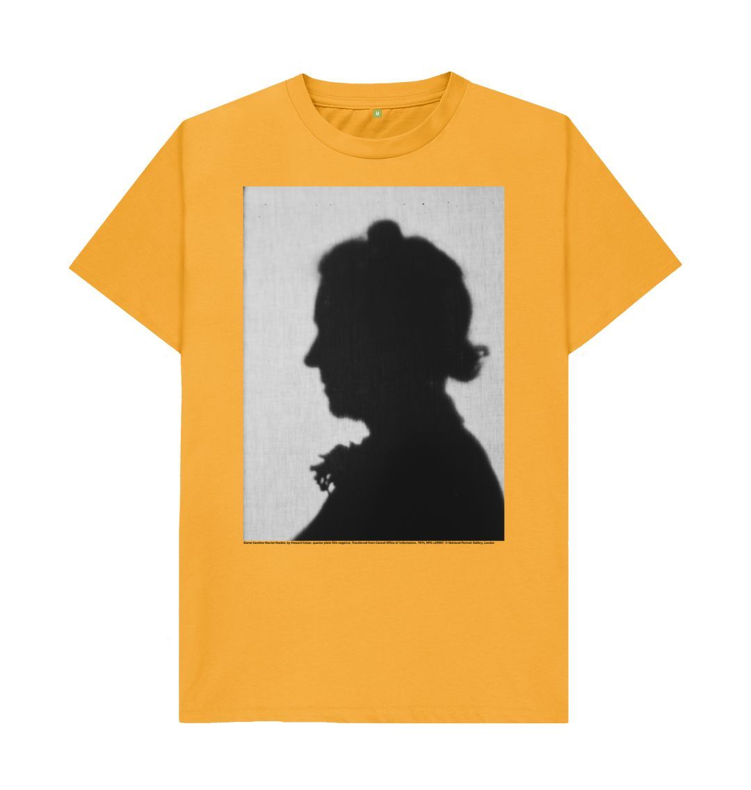 Mustard dame caroline harriet hasslett unisex crew neck t shirt