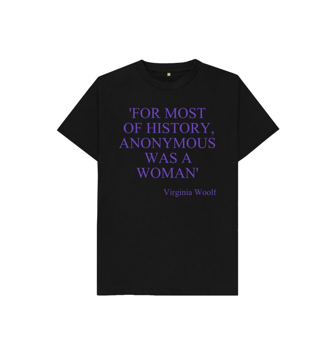 Black kids virginia woolf quote t shirt