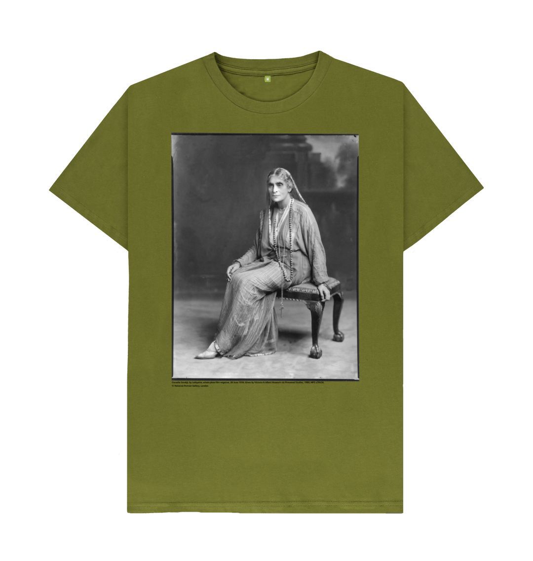 Moss green cornelia sorabji unisex crew neck t shirt