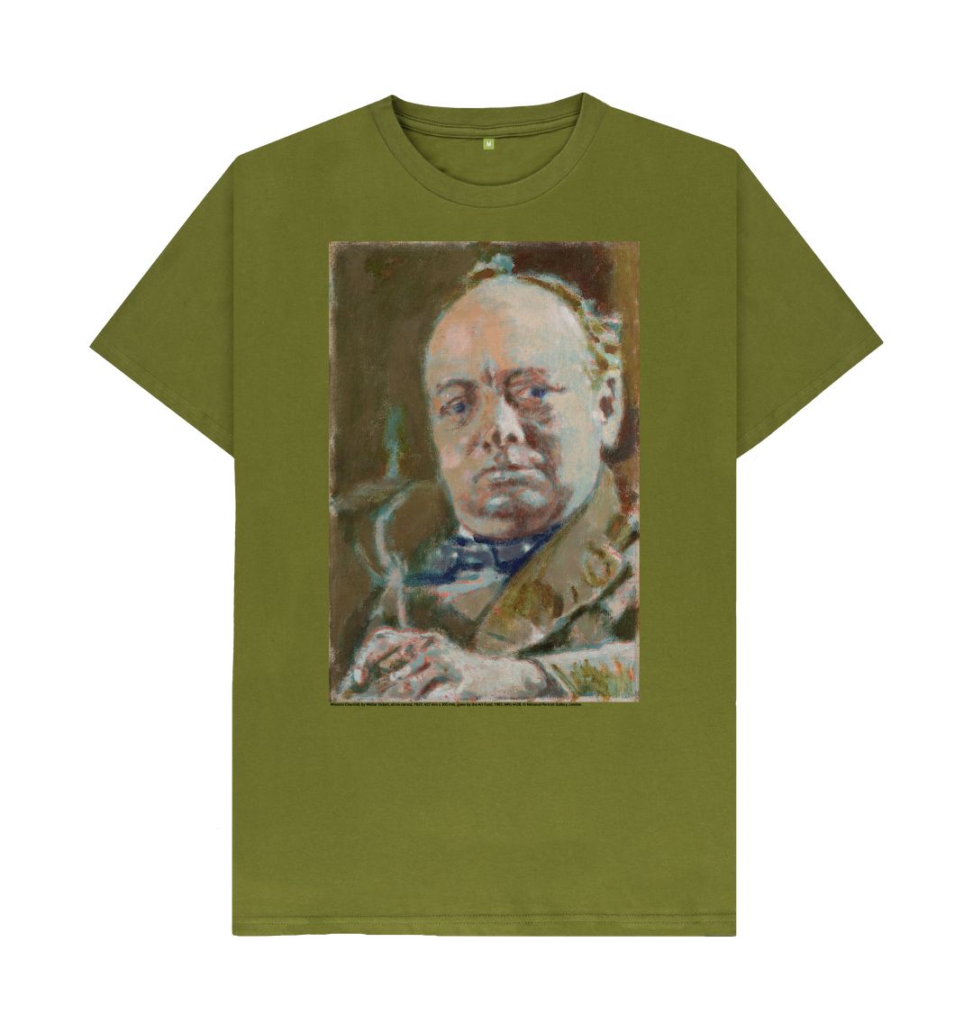 Moss green winston churchill unisex t shirt