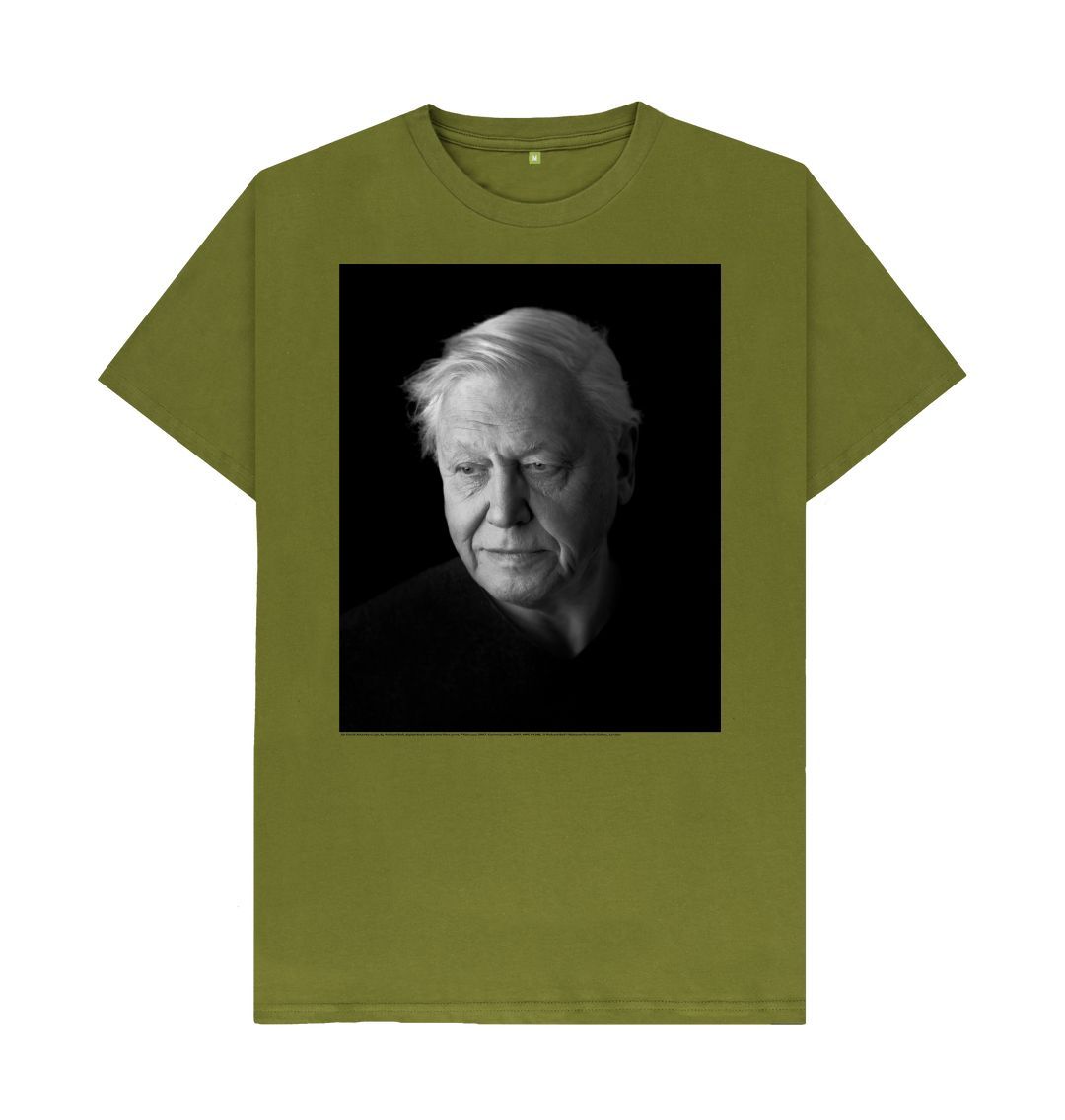 Moss green sir david attenborough unisex t shirt