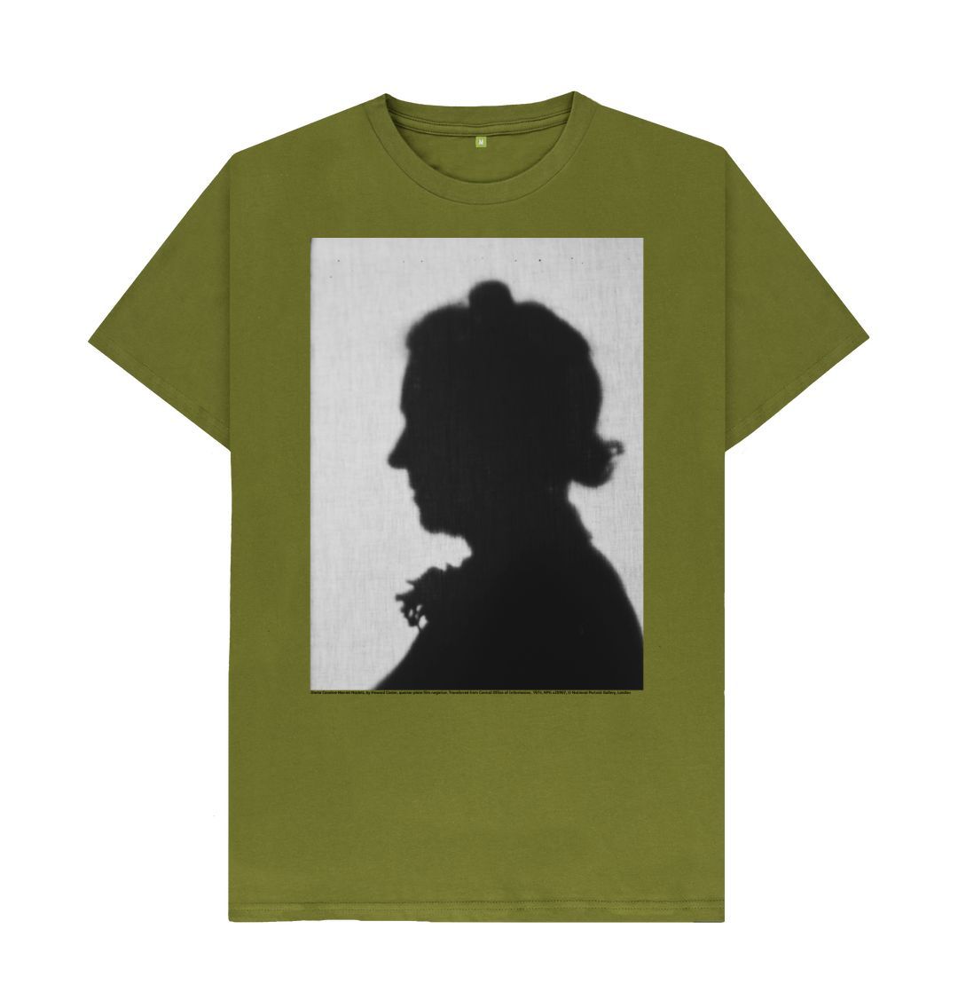 Moss green dame caroline harriet hasslett unisex crew neck t shirt