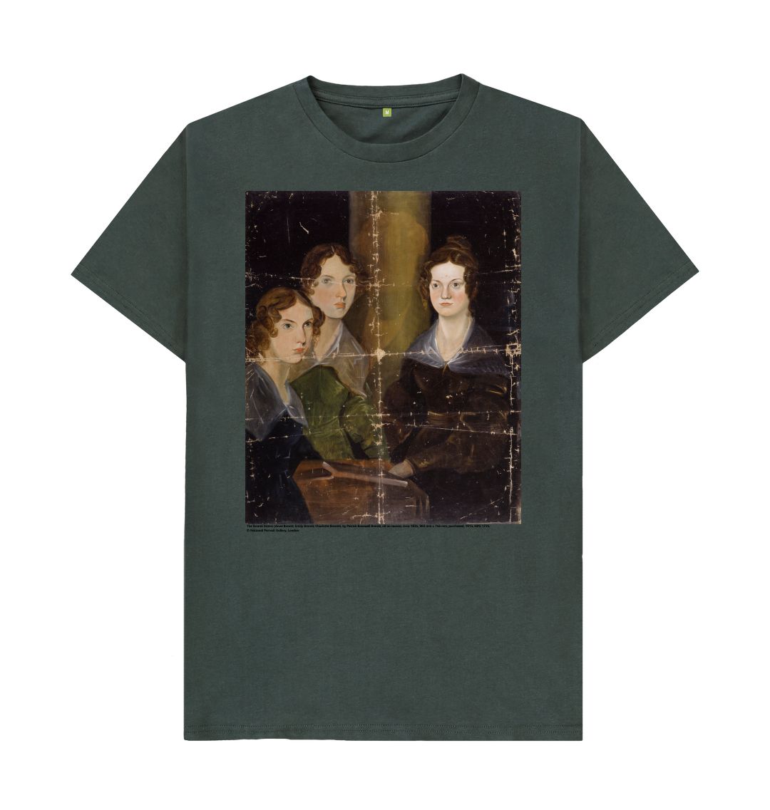 Dark grey the bronte sisters unisex t shirt