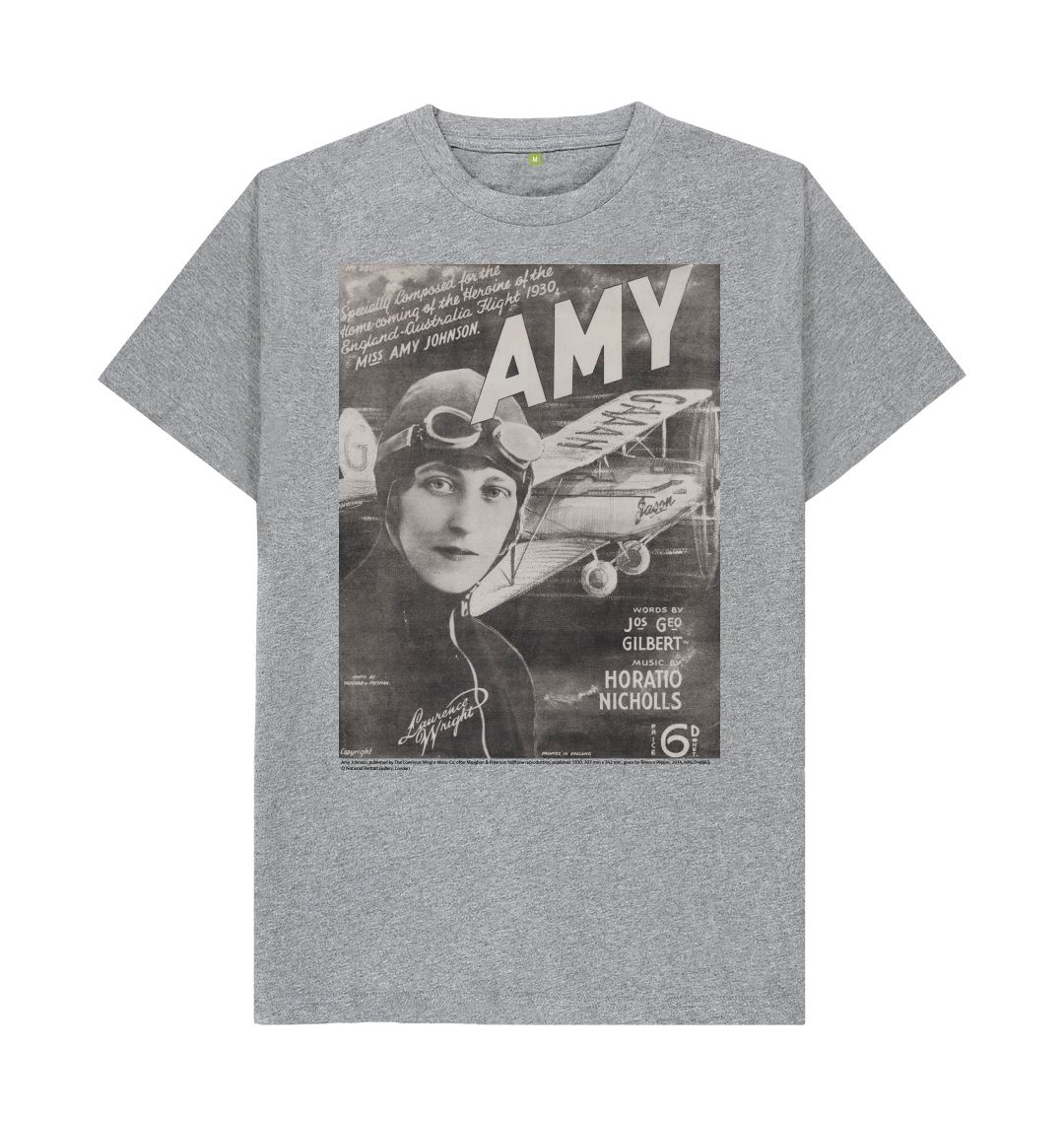 Athletic grey amy johnson sheet music cover unisex t shirt