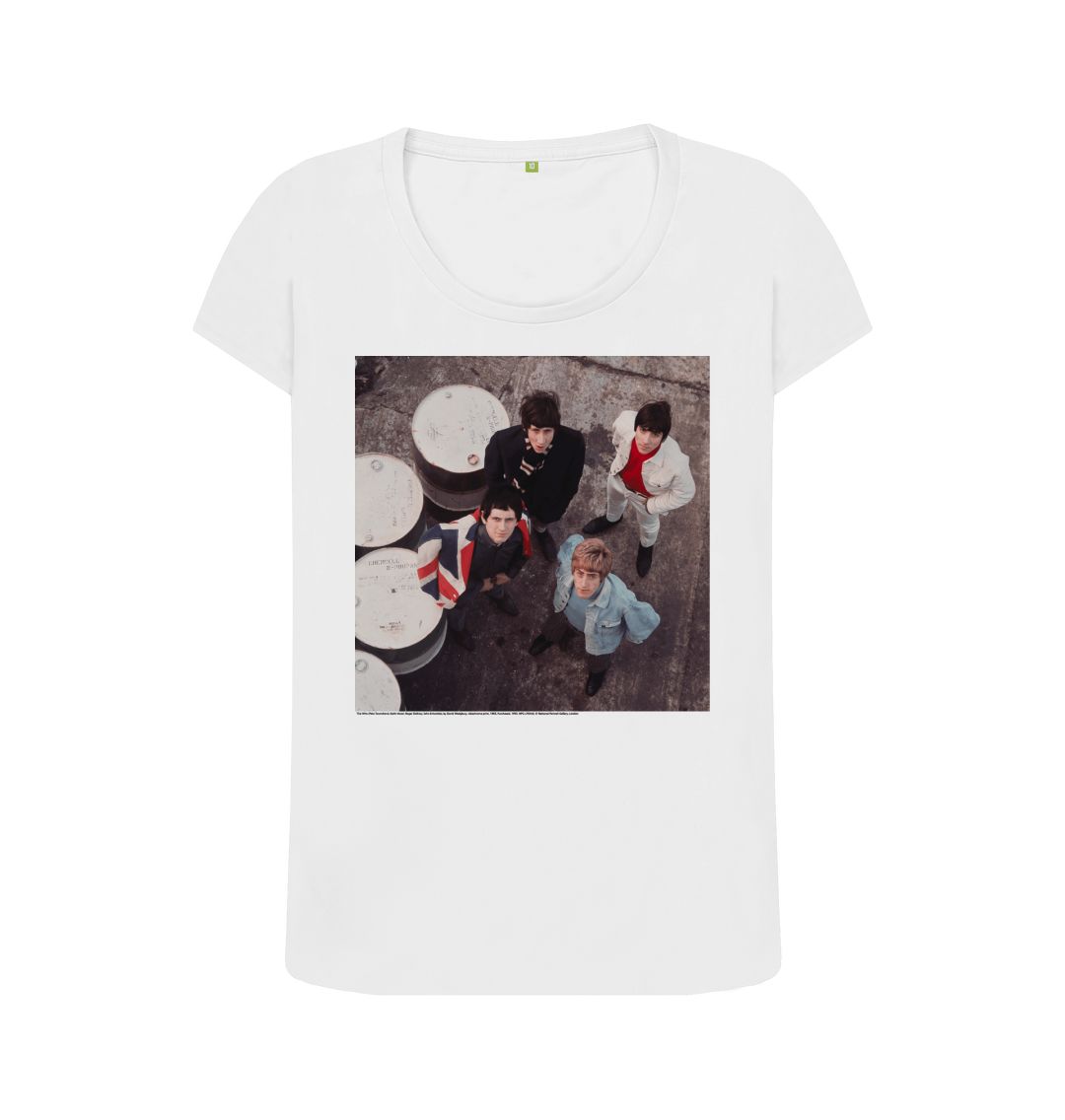 White the who women's scoop neck t shirt