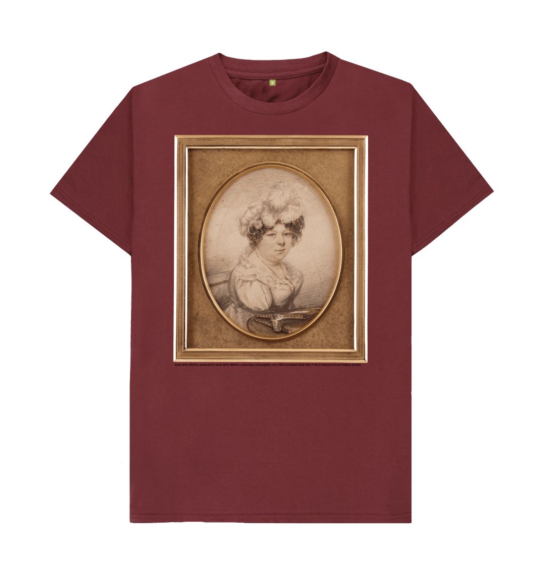 Red wine sarah biffin unisex crew neck t shirt