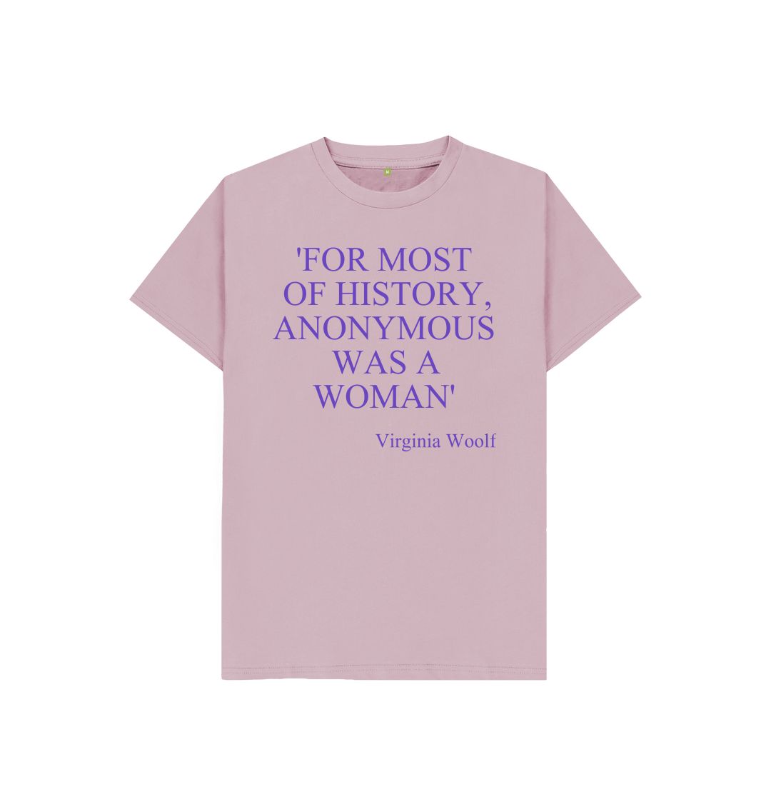 Mauve kids virginia woolf quote t shirt