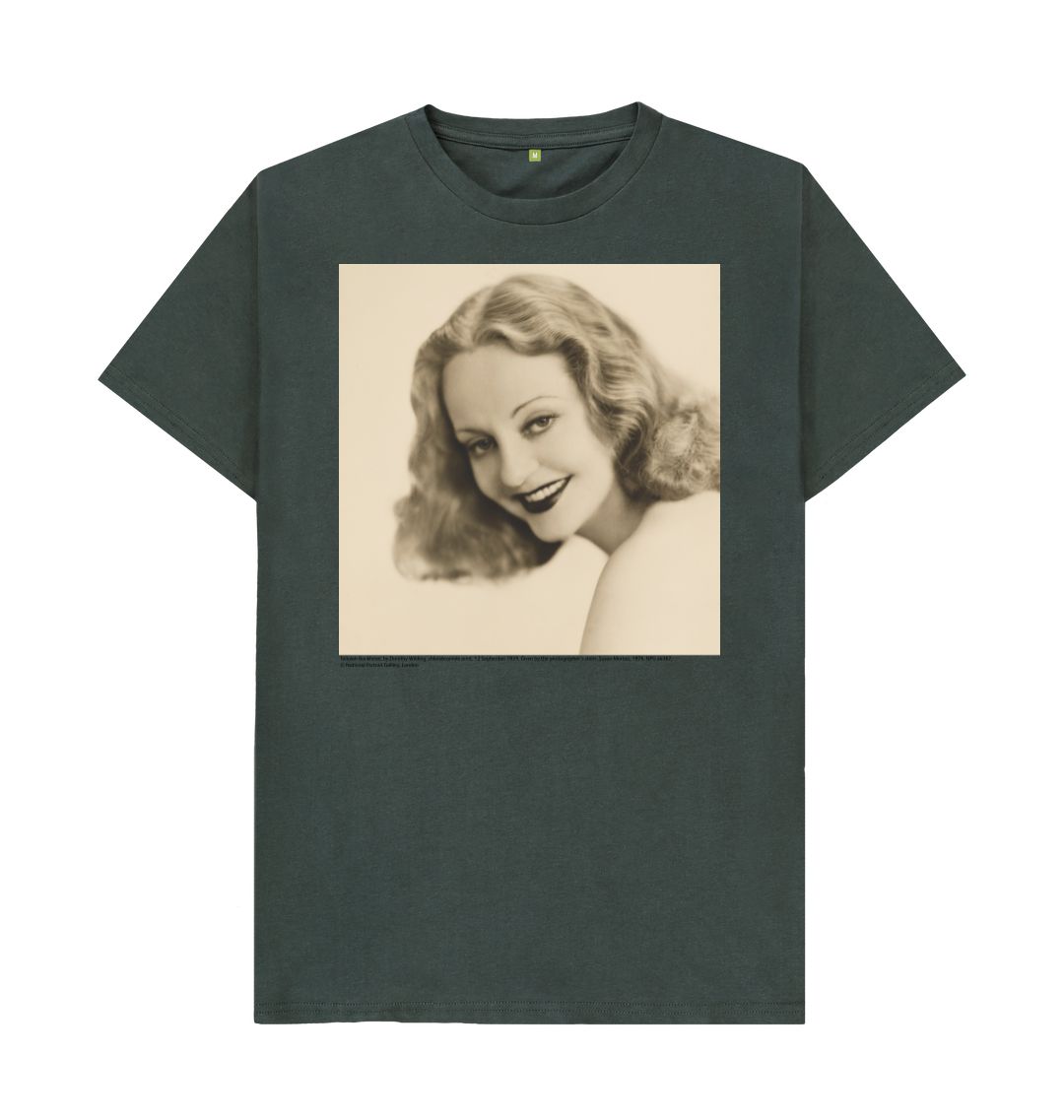 Dark grey tallulah bankhead unisex t shirt