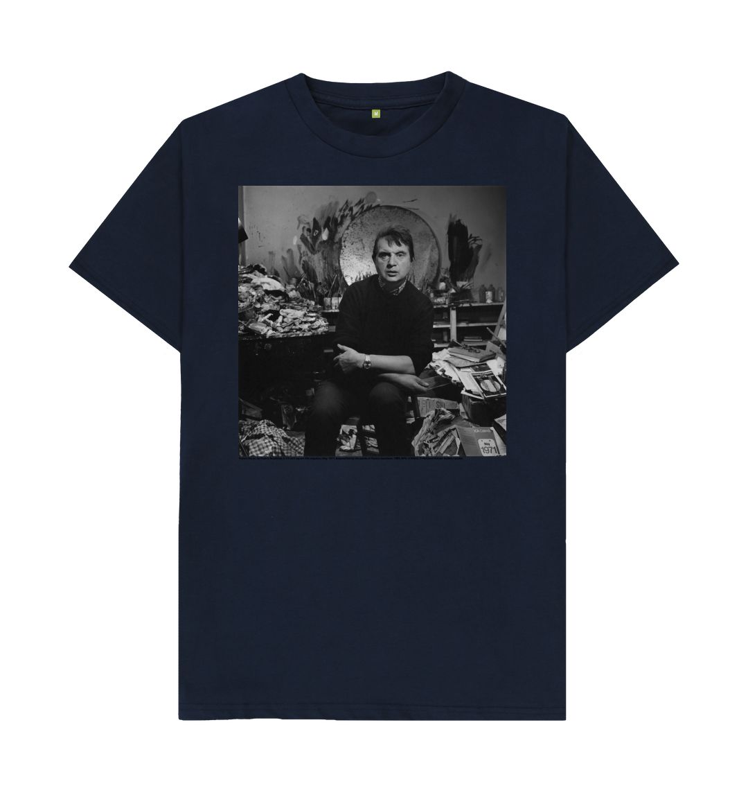 Navy blue francis bacon unisex t shirt