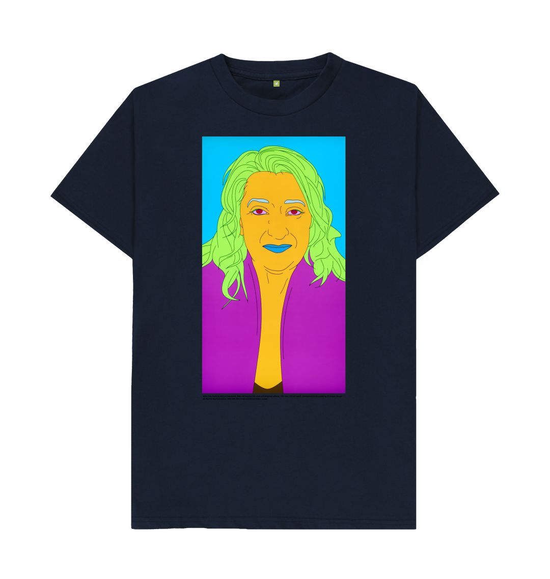 Navy blue zaha hadid unisex t shirt