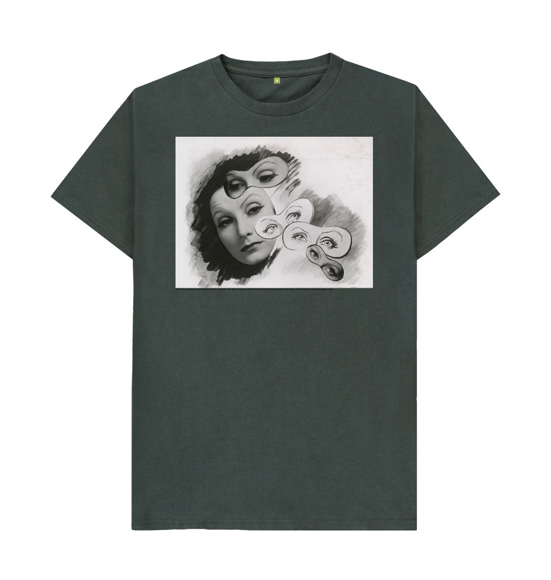 Dark grey greta garbo unisex t shirt