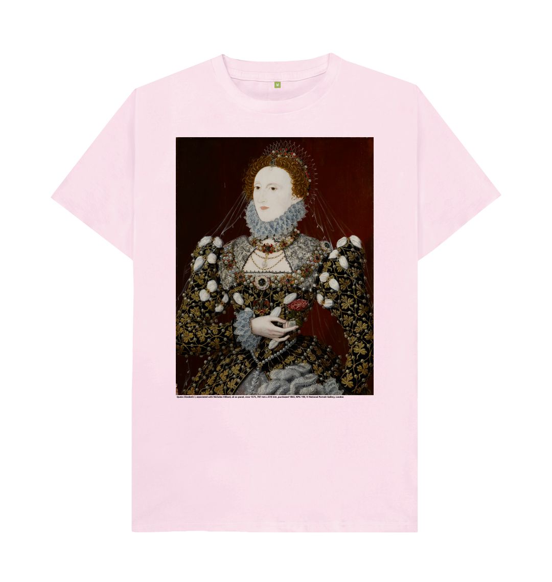 Pink queen elizabeth i npg 190 unisex t shirt