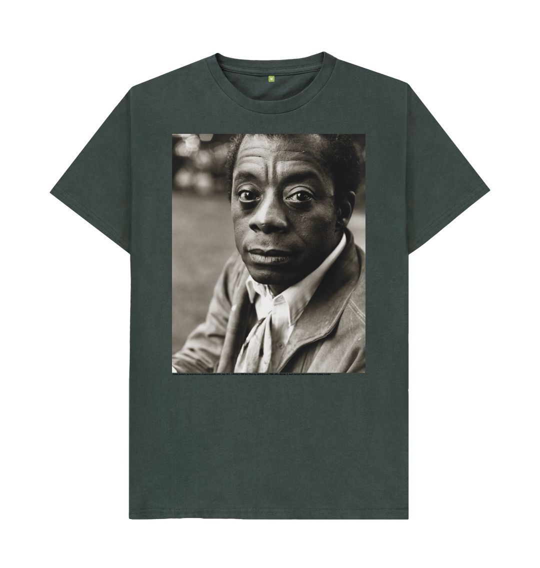 Dark grey james baldwin unisex t shirt
