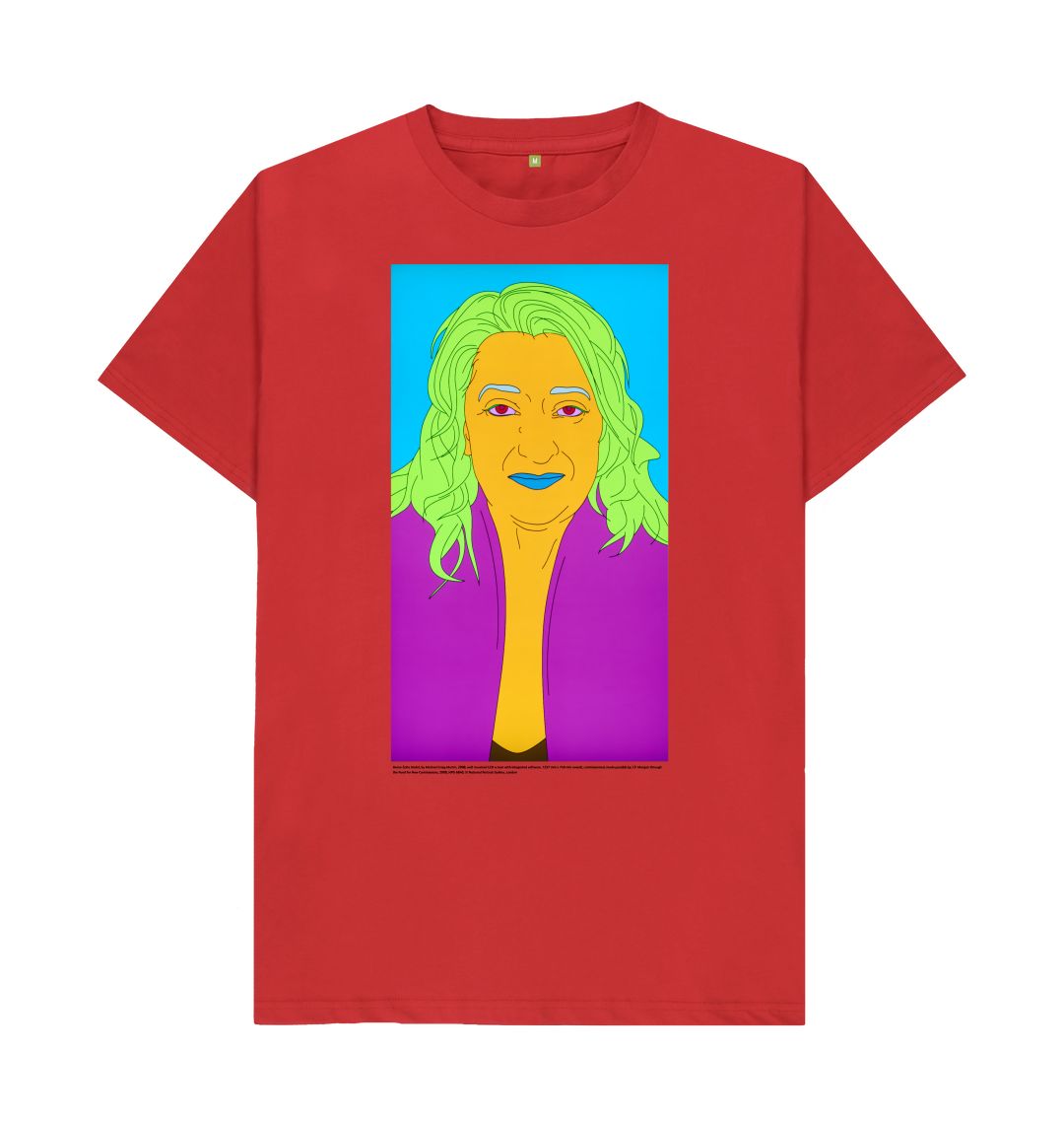 Red zaha hadid unisex t shirt