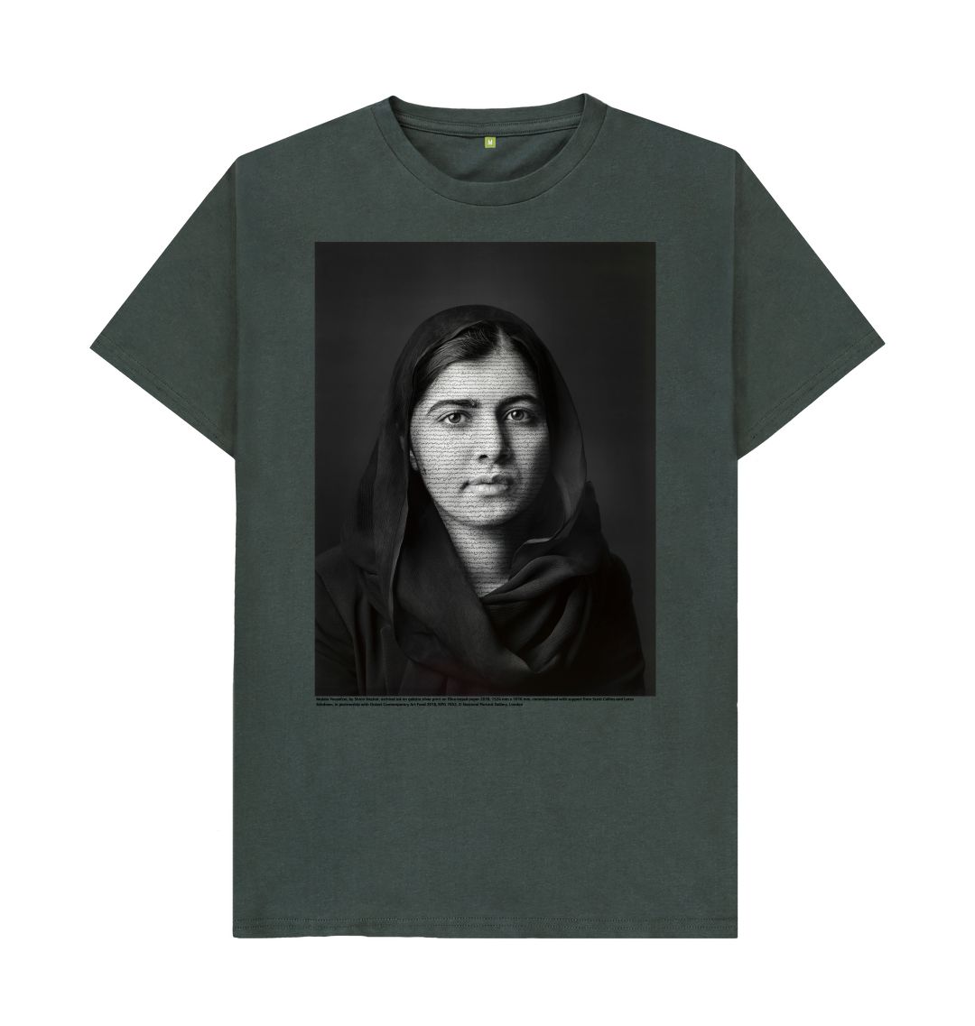 Dark grey malala yousafzai unisex t shirt
