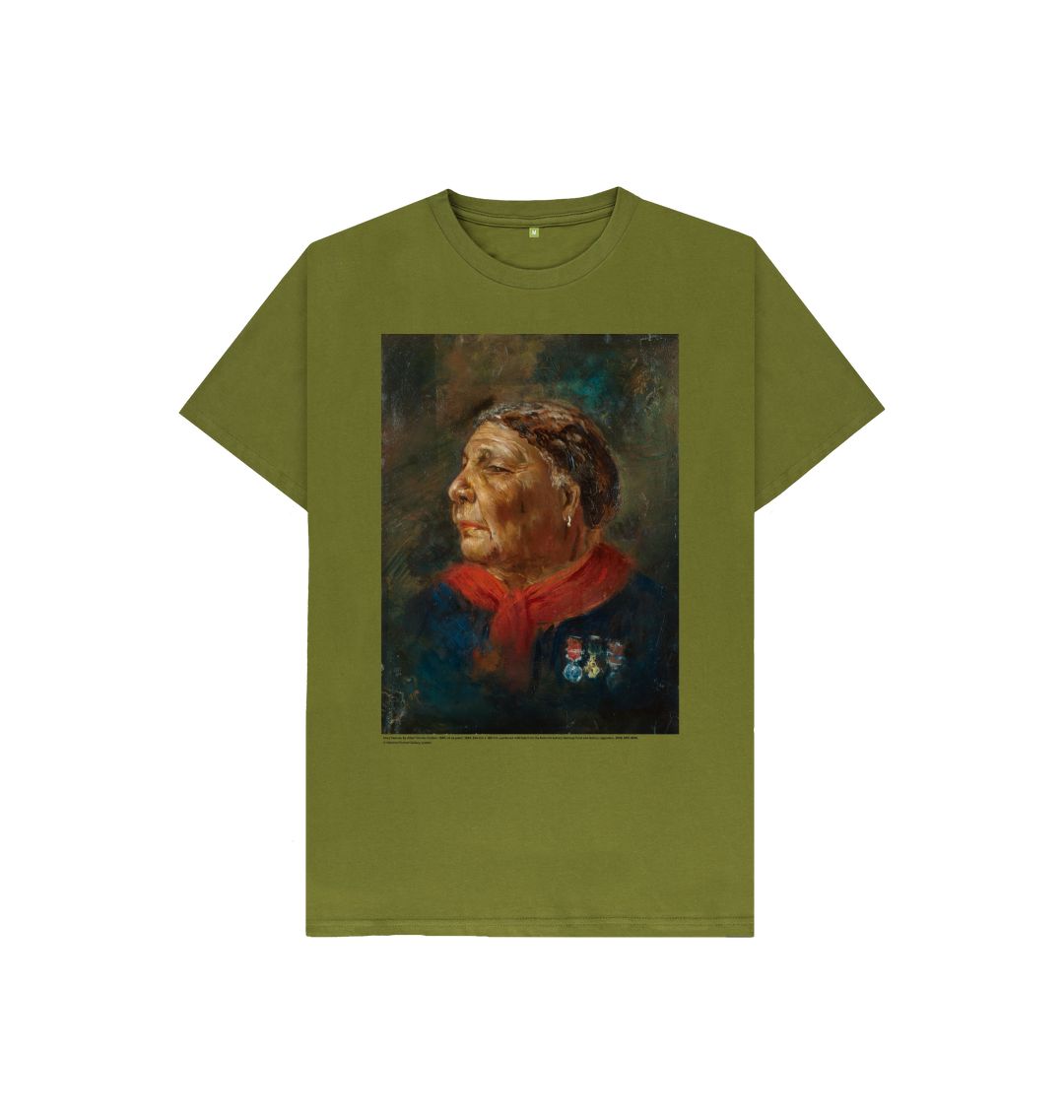 Moss green mary seacole kids t shirt