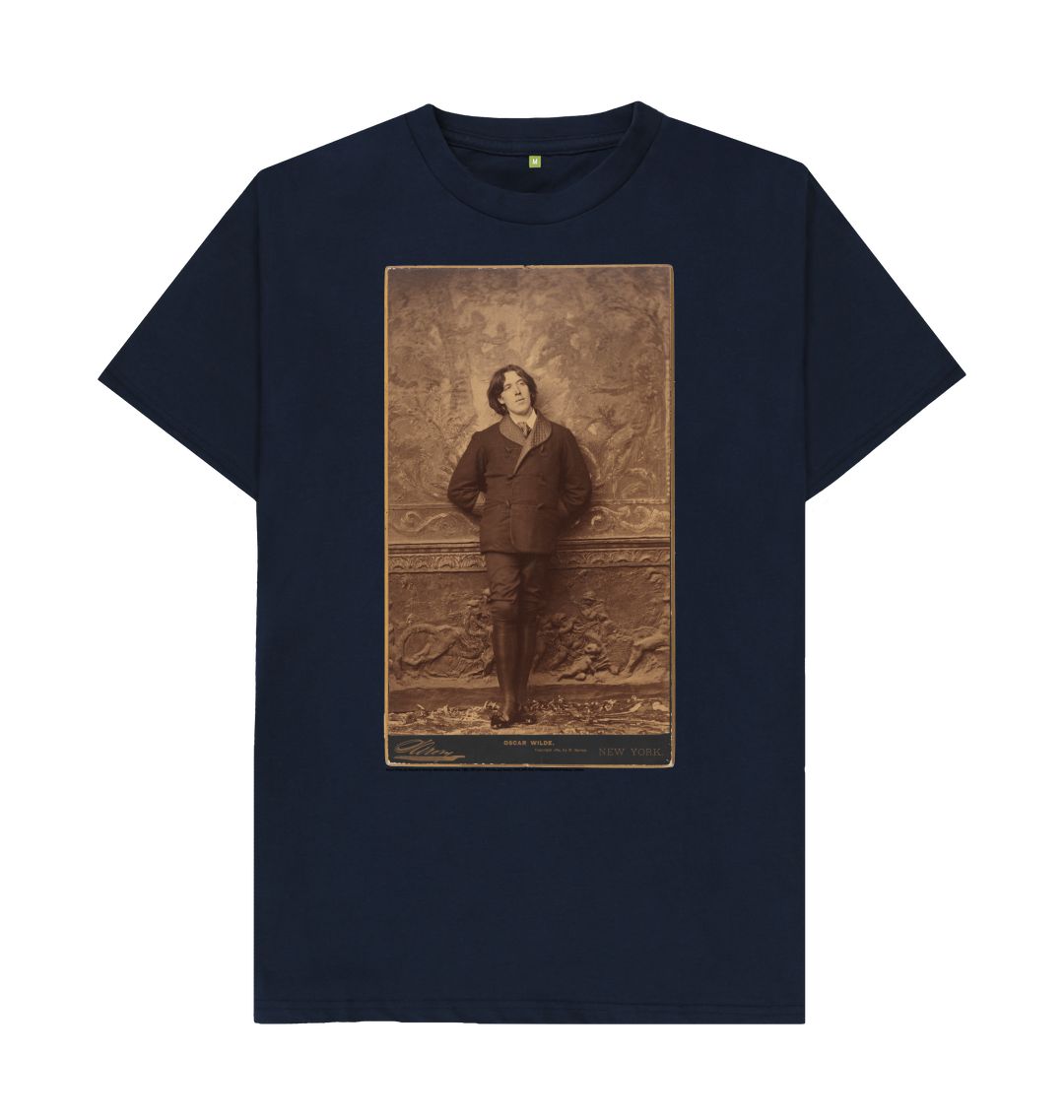 Navy blue oscar wilde unisex t shirt