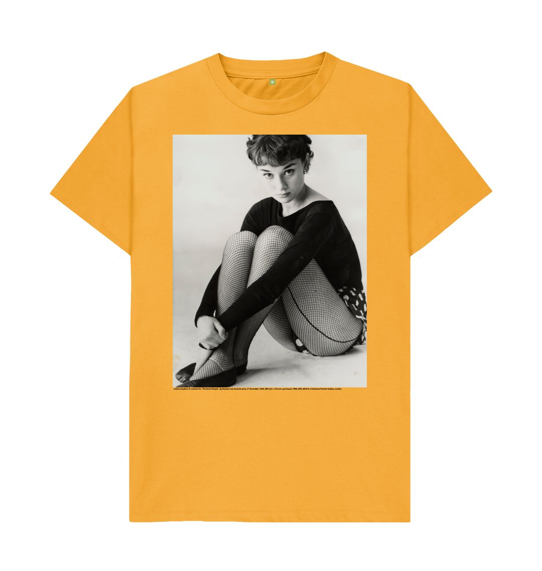 Mustard audrey hepburn unisex t shirt