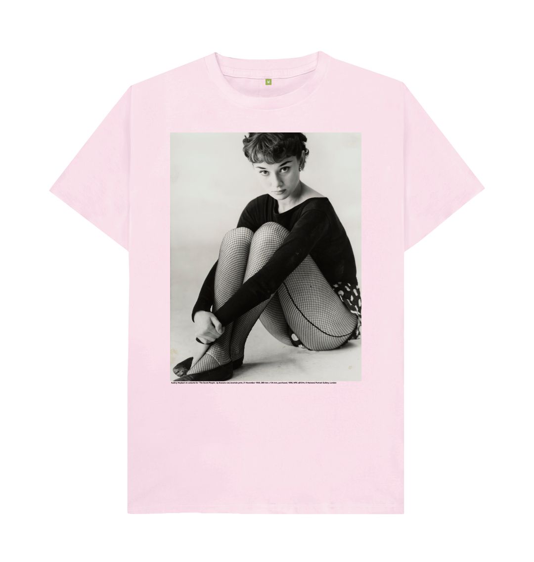 Pink audrey hepburn unisex t shirt