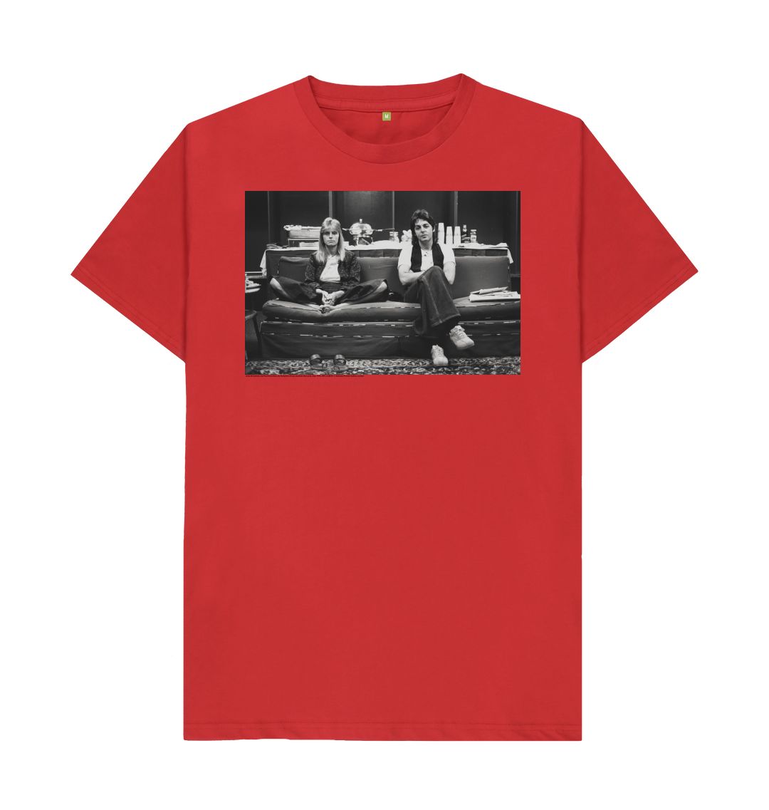Red linda mccartney and paul mccartney unisex t shirt