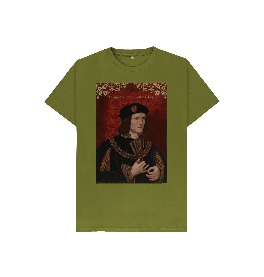 Moss green king richard iii kids t shirt
