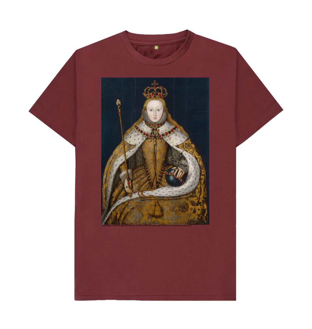 Red wine queen elizabeth i unisex t shirt