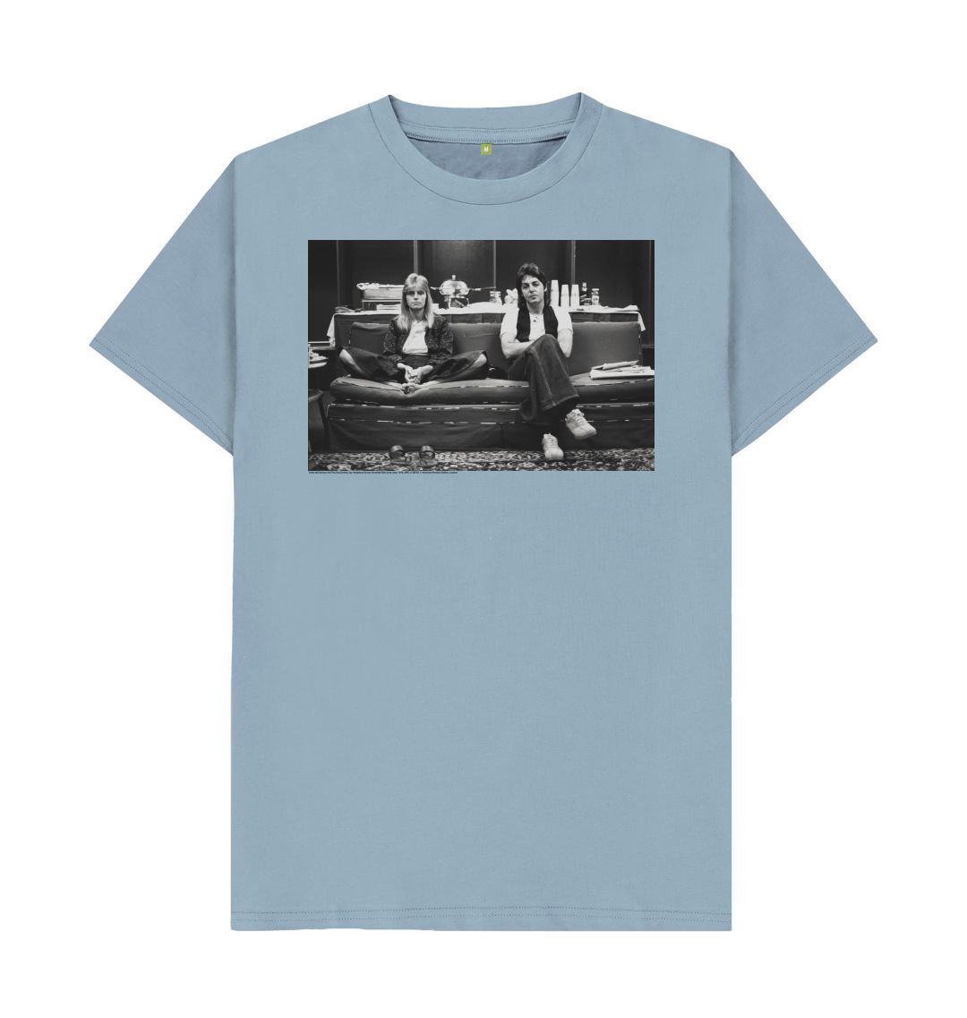 Stone blue linda mccartney and paul mccartney unisex t shirt