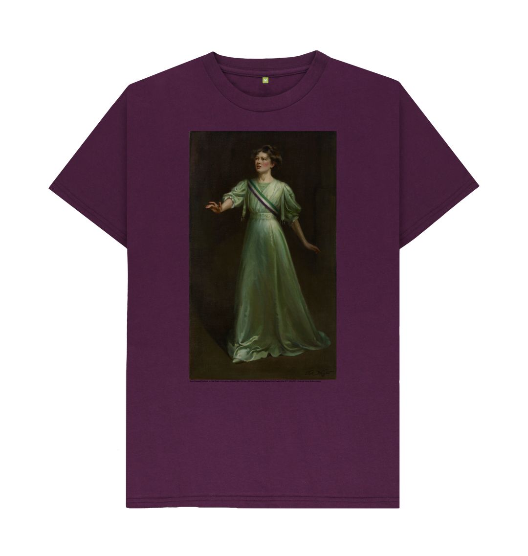 Purple christabel pankhurst unisex t shirt