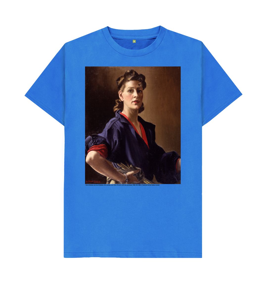 Bright blue anna zinkeisen unisex t shirt