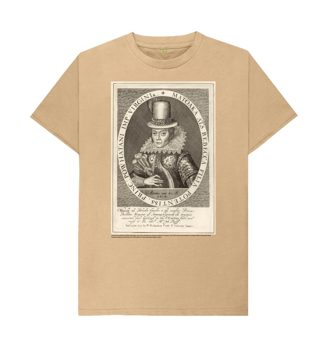 Sand pocahontas unisex crew neck t shirt